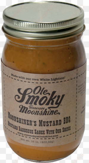 moonshiner's mustard bbq sauce - ole smoky peach moonshine wine - 750 ml bottle