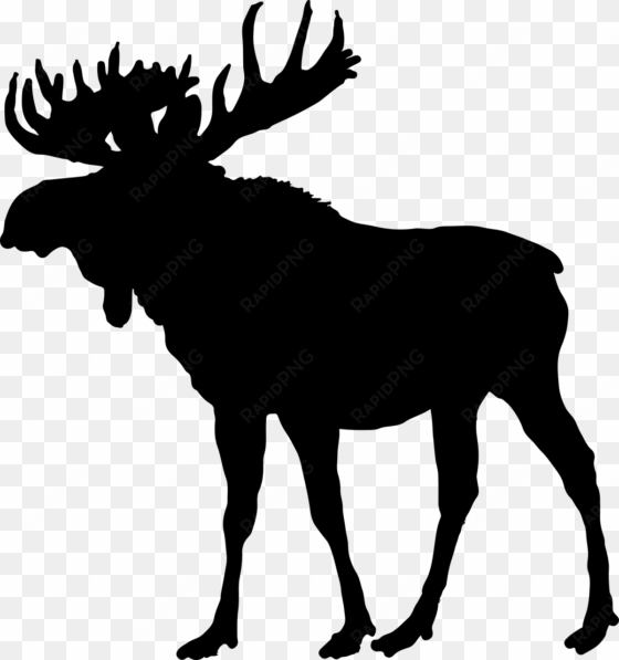 moose horns png - moose: black shower curtain