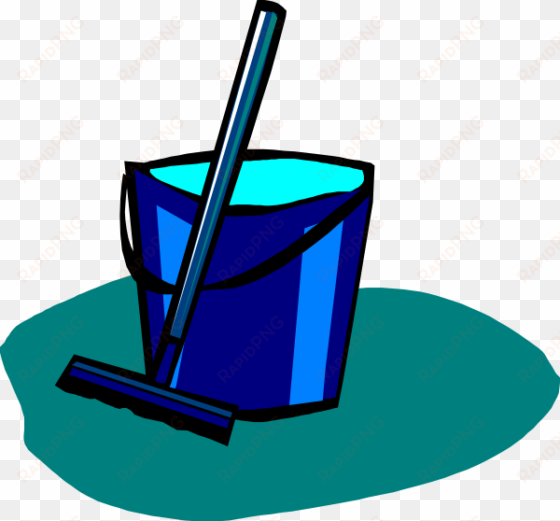 mop and bucket blue svg clip arts 600 x 558 px