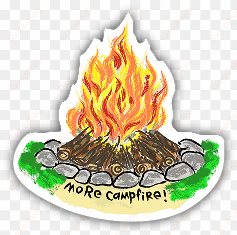 more campfire mini sticker - flame