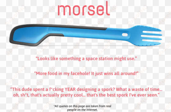 morsel is part spoon, part fork, part spatula, resulting - morsel spork