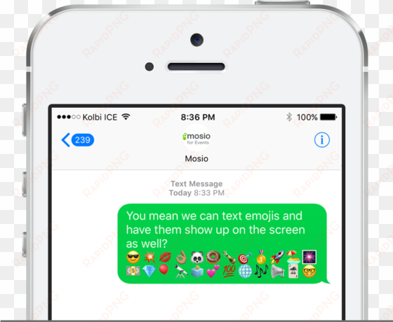 mosio supports emojis - iphone