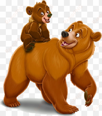 mother bear cliparts - mama bear and baby bear cartoon