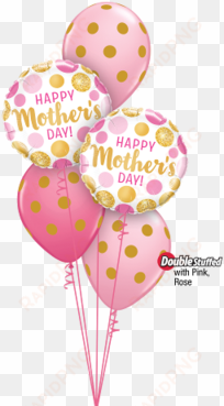 mother's day gold dots balloon bouquet - balloon