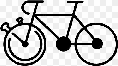 mountain bike outline variant vector - bike outline icon