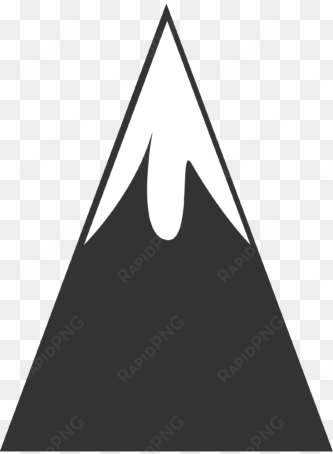 mountain clipart public domain - black and white clip art mountain