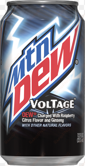 Mountain Dew Voltage Raspberry Citrus - Mountain Dew Voltage Cans (12-count, 12 Oz Each) transparent png image