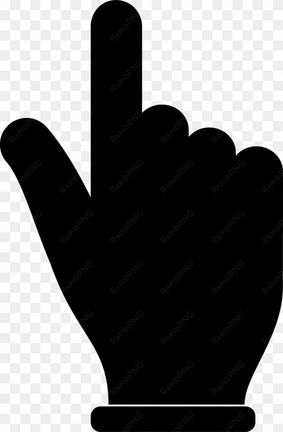 mouse cursor click clipart transparent - black hand cursor png