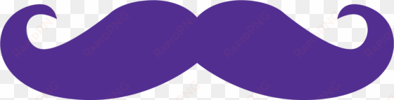 Moustache Violet Purple Lilac Necktie - Transparent Purple Moustache transparent png image
