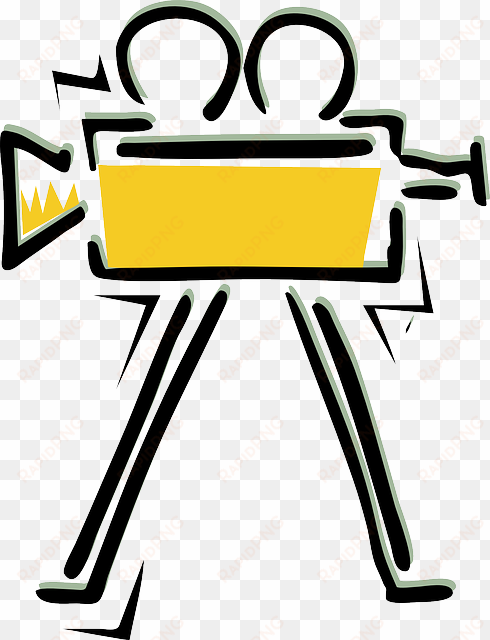 movie, cinema, camera, director, film projector - filming clip art