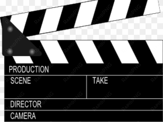 movie clipart vector - clip art clapper board