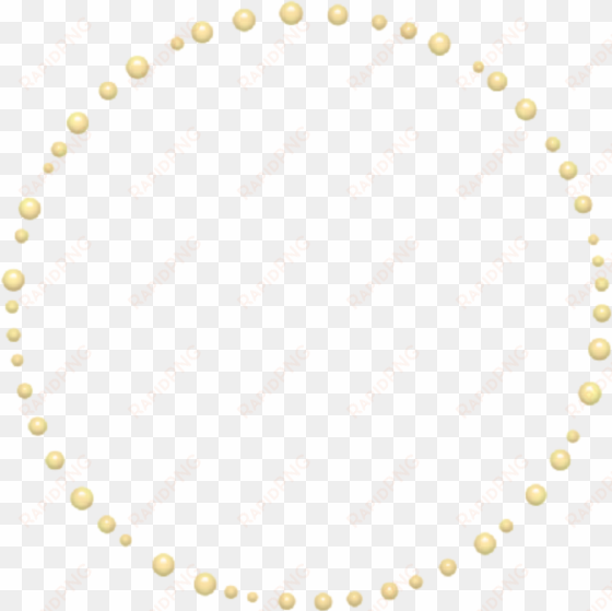 mq yellow pearls round frame frames border borders - cercle pointillé rond illustrator