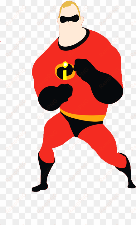 mr incredible in his new red uniform - clipart incredibles png