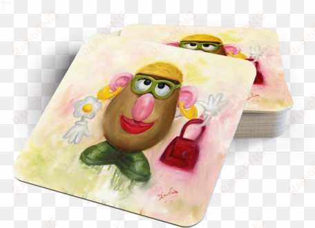 mrs potato head coasters - mrs. potato head