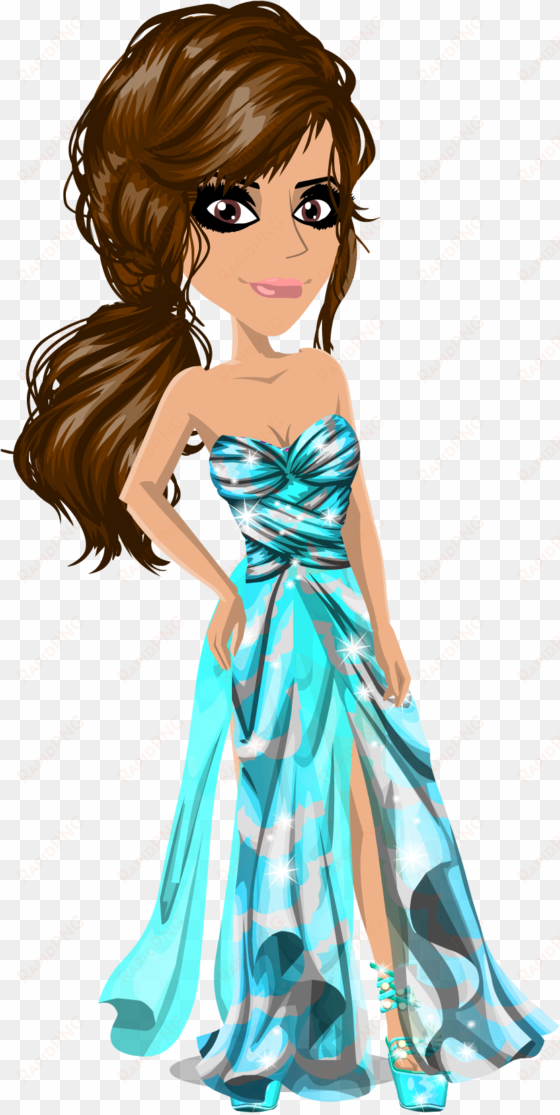 msp ocean queen - movie star planet girl in a dress