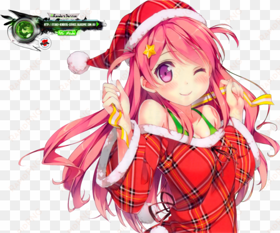 msyugioh123 images santa anime girl hd wallpaper and - cute girl anime render