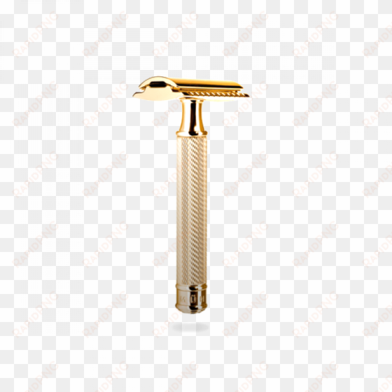 muhle traditional safety razor r89 handle gold plated - muhle r89 twist closed comb safety razor