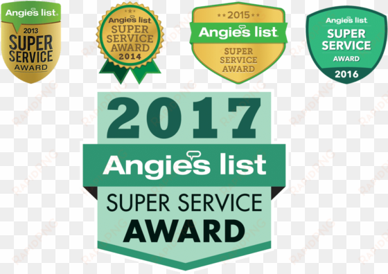 multiple award winner - angie's list super service award 2017 logo