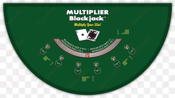Multiplier Blackjack Sample Layout - Oklahoma transparent png image