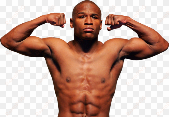 muscle guy transparent png - floyd mayweather super welterweight