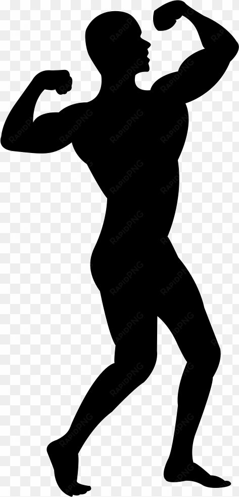 muscle man silhouette clip art at getdrawings - muscle man silhouette