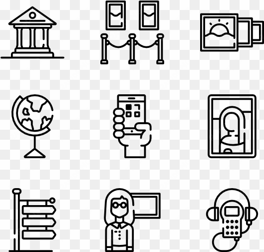 museum 50 icons - couple icon transparent background