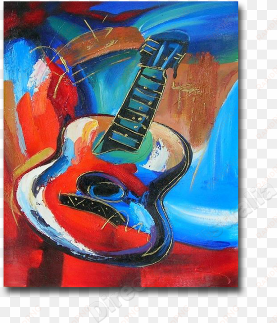 music art abstract modern painting oil on canvas for - guitar painting modern