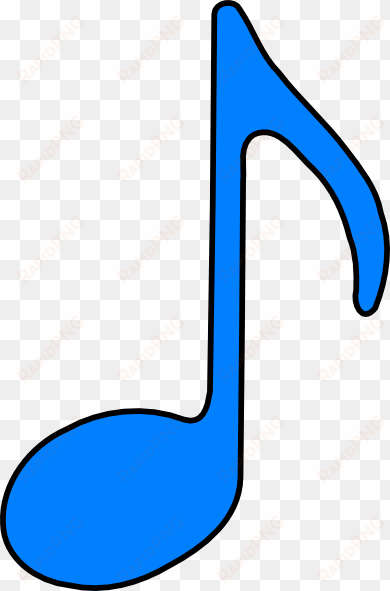 music notes clipart quavers - musical note blue clip art