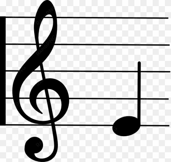 music notes png images free download, note clef png - treble clef notes e