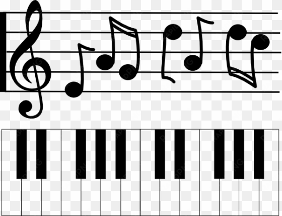 music staff clipart - piano note de musique