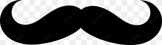 mustache silhouette fashion - mustache black