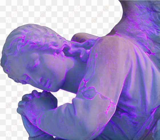 [my edit] - aesthetic purple statue