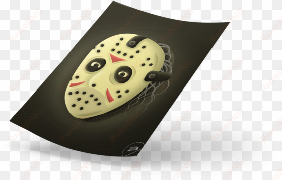 my illustrated version of jason voorhees from the classic - goaltender mask