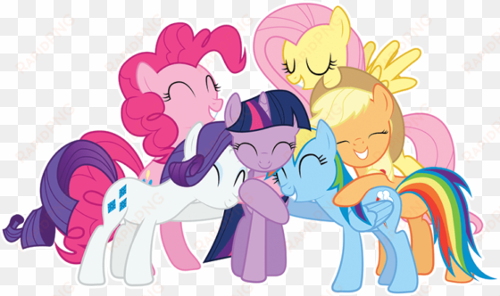 my little pony characters png high-quality image - my little pony hugging