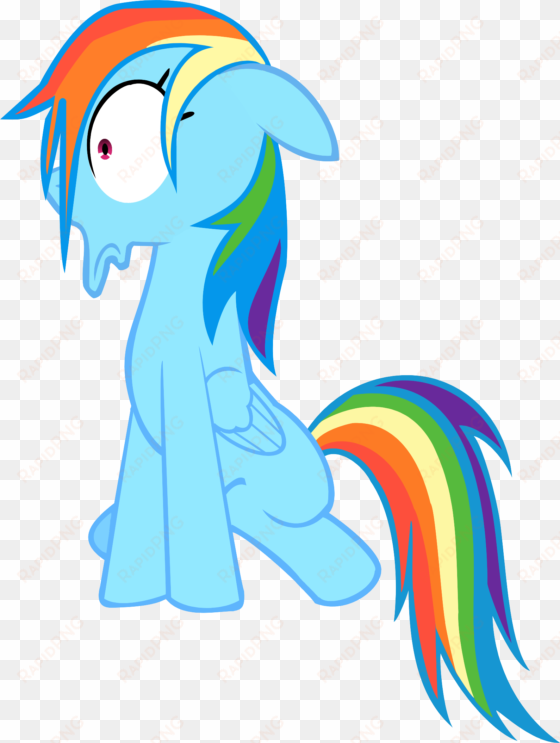 my little pony - mlp rainbow dash scared