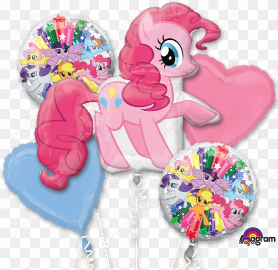 my little pony pinkie pie jumbo balloon bouquet - my little pony 7th birthday