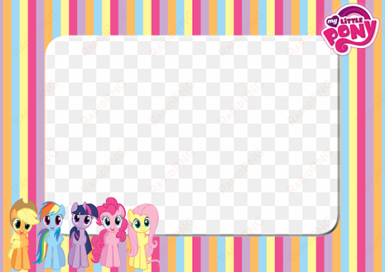 my little pony stripe png frame - little pony photo frame