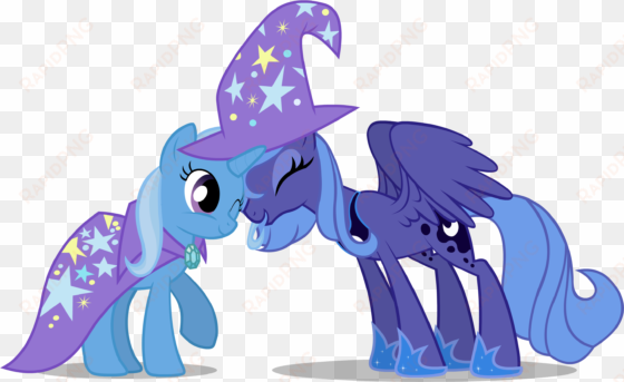 my little pony trixie and luna - princess luna and trixie