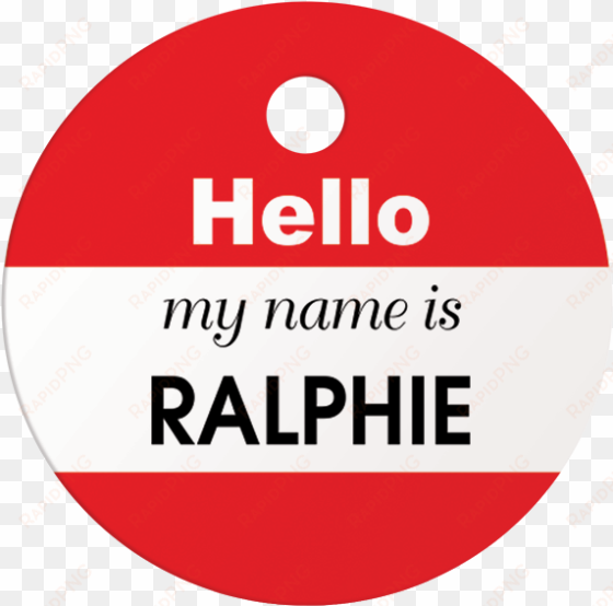 my name is round pet id tag - personal leadership model