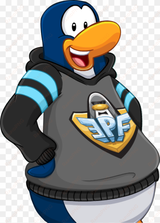 my penguin app epf workout hoodie penguin - club penguin - elite penguin force card game