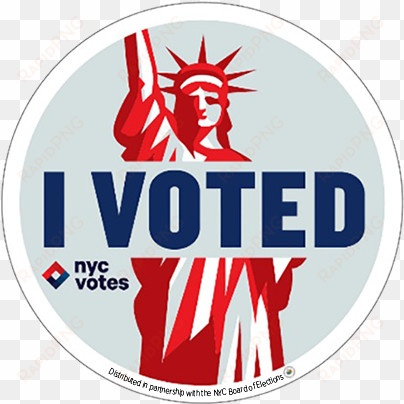 "my sticker design is bold, iconic, and highly recognizable, - nyc votes