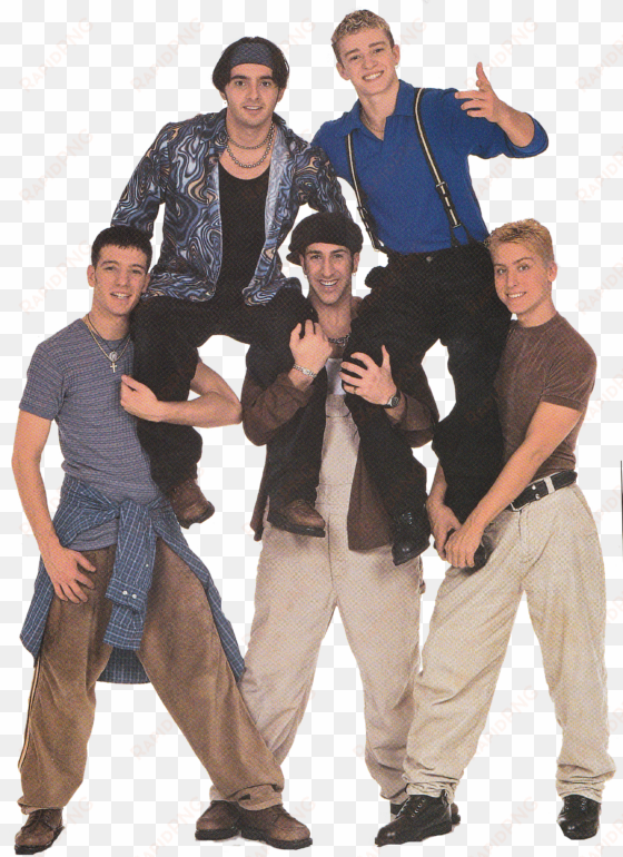 'n the beginning there were five very affluent pop - nsync transparent