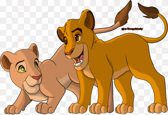 nala and simba - leon simba y nala png