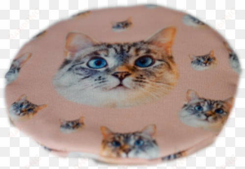 nala pink coin purse - tabby cat