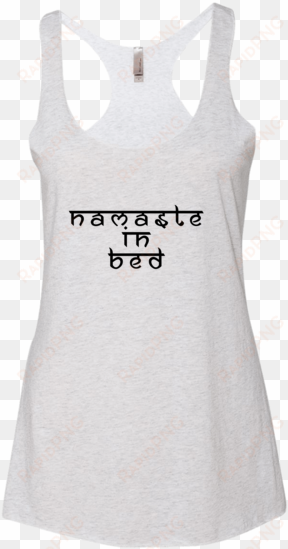 namaste in bed - hubby and wifey shirts- couples shirts