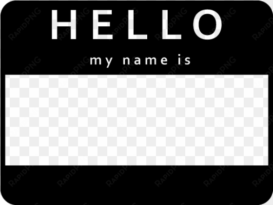 name tag - hello name tag png