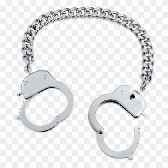 nancy grace handcuff bracelet - silver-tone handcuffs chain bracelet - halloween jewelry