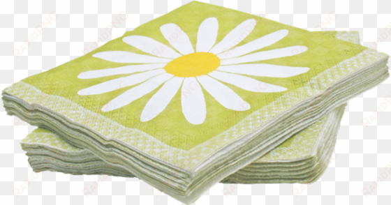 napkin daisy lime - napkin