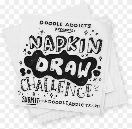 napkin draw challenge - drawing
