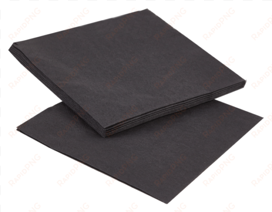 napkin, paper, 2-ply, 25x25cm, black - paper black napkins png